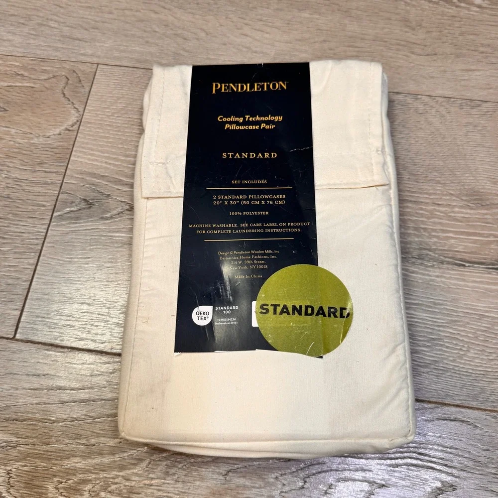 Pendleton‎ Cooling Technology Standard Pillowcase Pair Cream 20x30 2 Piece